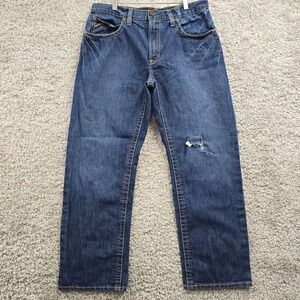 Ariat Mens M3 Loose Fit Jeans 34x30 Distressed Denim‎ Workwear Ranchwear